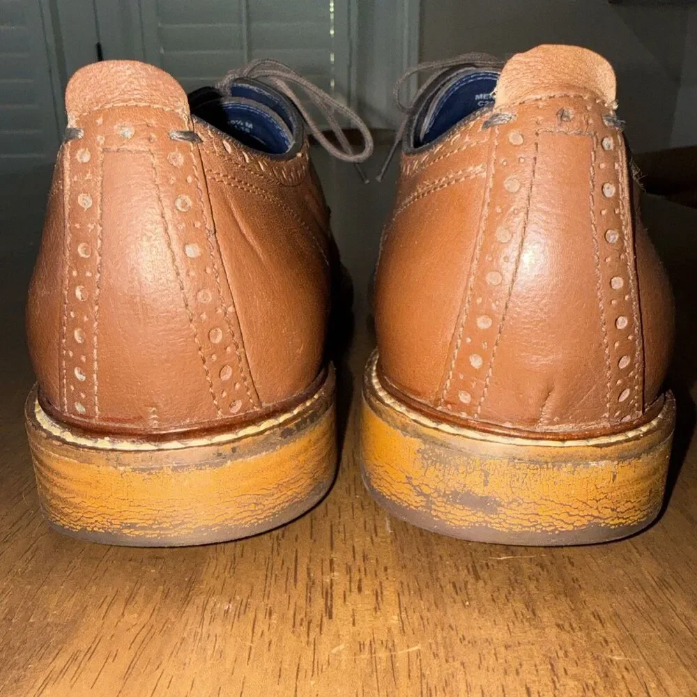 Cole Haan Kennedy Grand OS Men’s 10.5M Brown Leather Medallion Oxford C25229